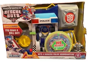 NEW TRANSFORMERS RESCUE BOTS and ROBBERS POLICE HEADQUARTERS BONUS DVD 2012 NIB - Picture 1 of 6