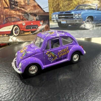 Vintage Purple LOVELY SPIDER Diecast VW Beetle Volkswagen Bug Loose - Image 1 of 4