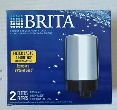 BRITA Replacement Water Filter -Fits All Brita Faucet Filtration Systems - 2ct - Image 1 of 4