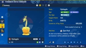 Shiny Hydrapple 6IVs Tera Type: Steel Pokémon Scarlet and Violet - Picture 1 of 3