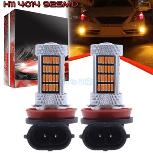 2Pcs H11 H8 H9 H16 4014 92SMD LED Fog Light Conversion Kit Super 3000K Yellow - Picture 1 of 12