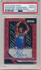 SHAI GILGEOUS-ALEXANDER 2018/19 PANINI PRIZM CHOICE AUTOGRAPH RC AUTO PSA 10 GEM