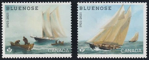CANADA 2021 Bluenose 100th Anniversary, SS singles #3293a #3293b MNH - Picture 1 of 2