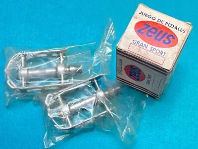 ZEUS GRAN SPORT BSC VINTAGE PEDALS  PEDALI NUOVI IN SCATOLA NEW NOS EROICA - Immagine 1 di 4