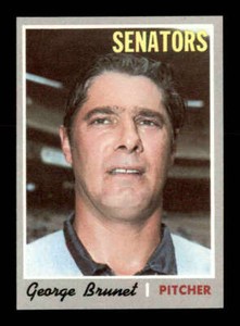 1970 Topps #328 George Brunet   NM/NM+ X2740339