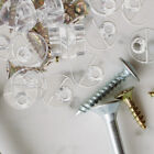  20 Pcs Glass Door Clips Mirror Holder Retainer with Screws and Anchor