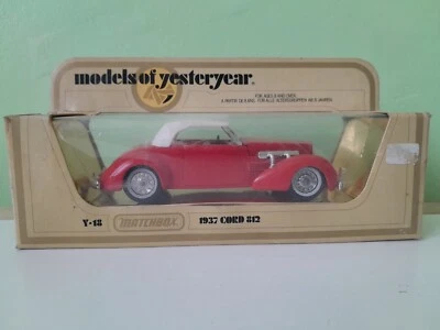 Y18 Matchbox Models of Yesteryear 1937 Cord 812 Red 1:35th Scale - Image 1 of 4