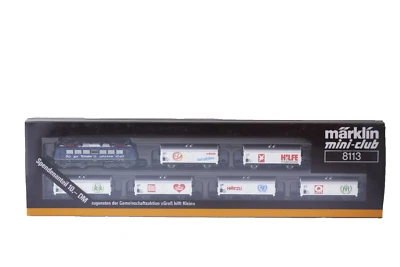Märklín Mini-Club 8113 Spendenanteil GroB hilft Klein Freight Car Set Z Marklin - Image 1 of 4