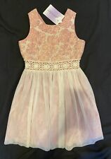 NWT Lavender By US Angels 12 Dress Party Wedding Pink Jacquard Twins Tulle Skirt