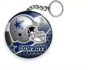 ☆ DALLAS COWBOYS TEXAS FOOTBALL TEAM KEYCHAIN KEY FOB RING CHAIN SPORT GIFT IDEA - Picture 1 of 1