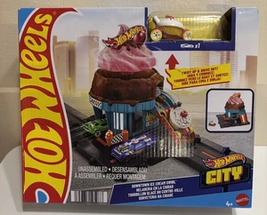 Hot Wheels City Downtown Ice Cream Swirl Spielset von Mattel Neu Originalverpackt - Bild 1 von 2