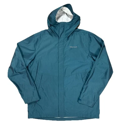 MARMOT Waterproof Rain Phoenix Shell Jacket Blue Teal Mens Size XL - Image 1 of 4