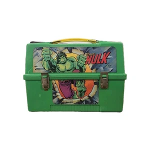 The Incredible Hulk 1980 Aladdin Brotdose ohne Thermoskanne selten!!  - Bild 1 von 10