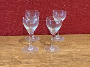 Vintage Pulled Stem Coupe Gläser: MCM Barware 4er Set - Bild 1 von 7