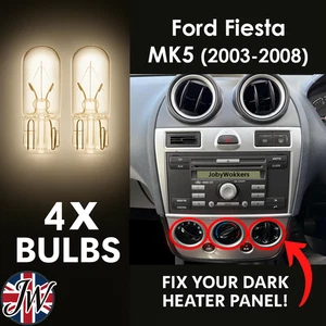 Ford Fiesta Mk5 (2003-2008) climate control panel lighting replacement bulbs - Picture 1 of 5
