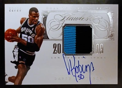 DAVID ROBINSON-2013/14 Flawless (#22/25) 2-COLOR PATCH JERSEY/AUTO/AUTOGRAPH - Image 1 of 3