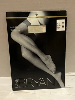 Nuevas pantimedias Lane Bryant Daysheer talla D Off White puntera reforzada Foto 1 de 4