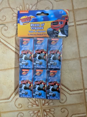 Blaze & The Monster Machines Niños Fiesta Regalos Favores Cajas Crayones 12 Paquetes Foto 1 de 2