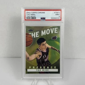 2002-03 Topps Chrome The Move Yao Ming #TM17 PSA 9 COME NUOVO Rookie RC HOF - Foto 1 di 2