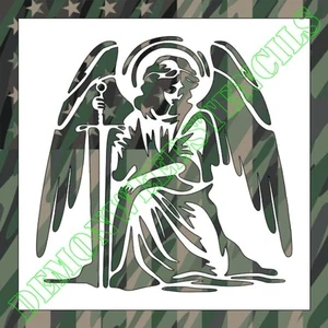 6"x6" Clear Plastic Stencil - Angel (RA72) (.007") - Picture 1 of 2