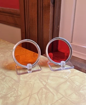 2 Zeiss Ikon A.G. B 56 Lens Filters Orange O 5X + Red R 8X *for Contarex System - Image 1 of 4