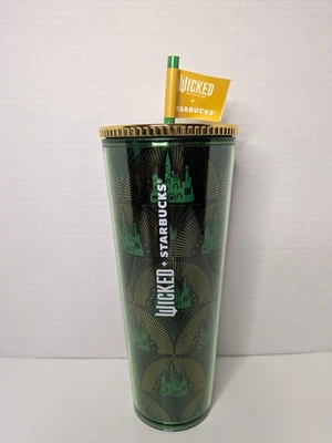 2024 Starbucks Wicked Emerald City Tumbler Cup 24OZ w/Straw  NWT - Image 1 of 4