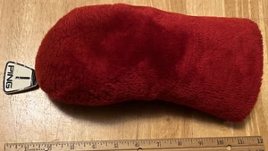 Vintage Ping Plüsch Fuzzy Golfschläger Kopfbedeckung - rot #1 - KOSTENLOSER VERSAND - Bild 1 von 5