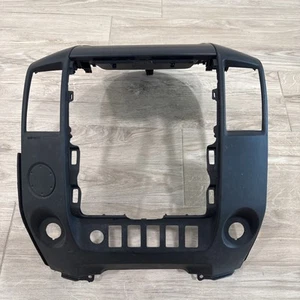 2008-2013 NISSAN TITAN RADIO CLIMATE CENTER DASH BEZEL TRIM BLACK OEM - Picture 1 of 16