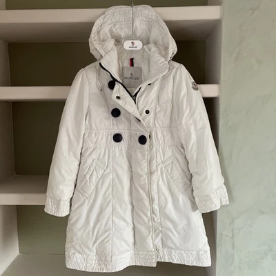 Moncler giacca piuma bambina 6 anni 116 cm giubbotto bianco - Immagine 1 di 4