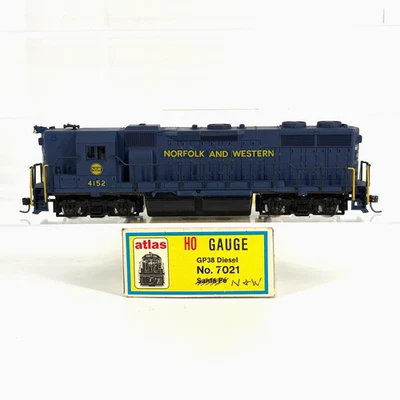 HO Atlas 7021 EMD GP38 Diesel Locomotive NW Norfolk Western KDs TESTED CUSTOM - Image 1 of 4