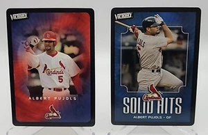 2003 Upper Deck Victory Albert Pujols #87 & Solid Hits #101 St. Louis Cardinals - Picture 1 of 2