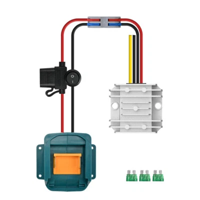 MARKENLOS Convertidor de tensión para Makita 18V a 12V Step-down Converter Converter 10A KG