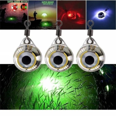 5x Mini Nacht LED Unterwasser Angeln Fischen Köder Licht Blinkende Lampe Rot - Bild 1 von 4