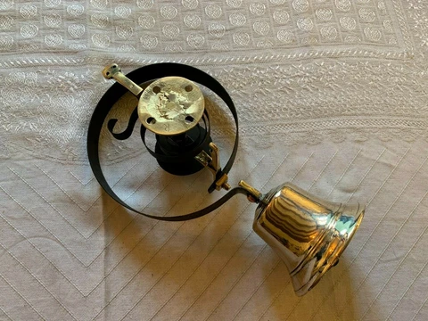 One Reclaimed Antique Brass Victorian Restored Servant Bell Furniture (EBZ89) Cover