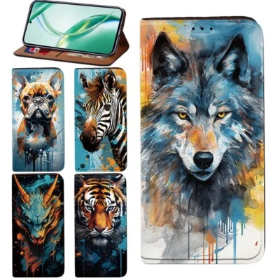 Custodia supporto portafoglio telefono adatta per Motorola Moto E15/G05/G15/G75 - Immagine 1 di 4