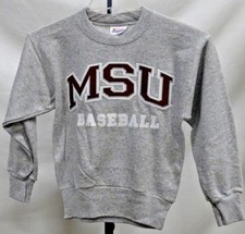 Mississippi State Bulldogs NCAA Baseball Youth Hanes Crew Neck 