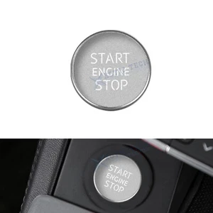 Silver Alloy Keyless Engine Push Start Button Cover Trim For Audi A4 A5 2009-up - Picture 1 of 10