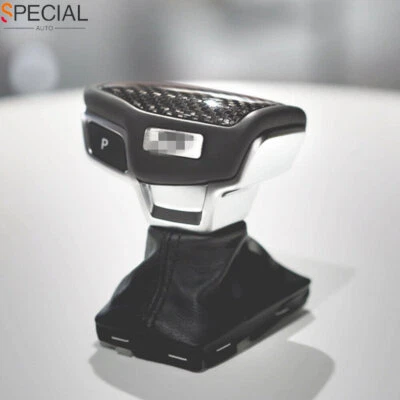 Auto Carbon Fiber Gear Shift Knob Cover for Audi 2019-22 A6 C8 S6 A7 2021-22 Q8 - Image 1 of 4