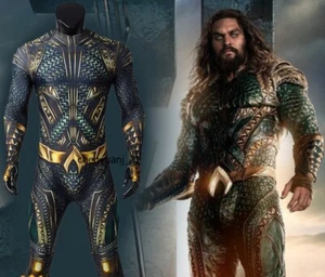 Anime Aquaman Disfraz Arthur Curry Cosplay Mono Superhéroe Traje de Halloween - Imagen 1 de 10