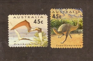 Australia--#1348-49 Usado--Dinosaurios 1993 - Imagen 1 de 1