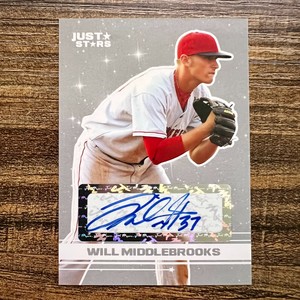 2008 Just Stars Will Middlebrooks Silver Auto #8/10 Autograph Boston Red Sox #41