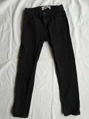 Pantalones de mezclilla LEVI’S 511 ajustados regulares cintura ajustable concierto negros niños 12 Foto 1 de 4