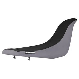 Cubierta de asiento Kawasaki KFX 700 2004-2009 GRIS/NEGRO estándar #231 logotipo - Imagen 1 de 5