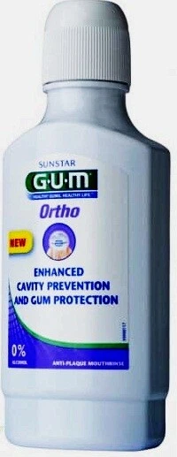 Enjuague bucal antibacteriano Gum Ortho proporciona respiración fresca y duradera Foto 1 de 1