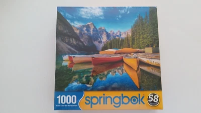 Springbok Puzzles 1000 pieces New Calm Canoes - Image 1 of 4