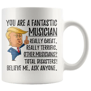 Funny Fantastic Musician Coffee Mug, Musician Trump Gifts, Best Musician Birthda - Picture 1 of 9