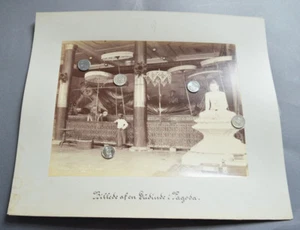 FOTO ANTIGUA ALBÚMINA ASIA BIRMANIA PAGONA TEMPLO BUDISTA TAILANDIA  - Imagen 1 de 1