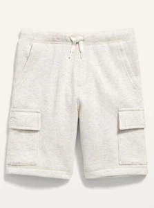 Old Navy Kid Boys Jogger Cargo Shorts Oatmeal Heather Size XS (5) Medium (8) $20 - Picture 1 of 1