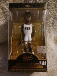 Zion Williamson FUNKO NBA Gold: New Orleans Pelicans Premium Vinyl Figure NEW - Picture 1 of 5