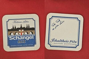 Schultheis Schängel Brauerei Bierdeckel Bierfilz Coaster Beermat - Picture 1 of 1